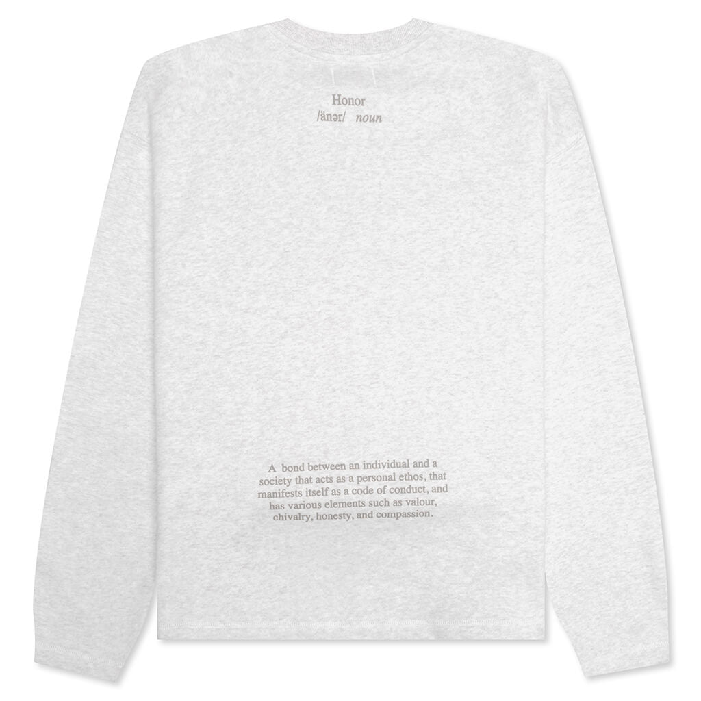 Honor The Gift Honor Code Crewneck - Light Heather