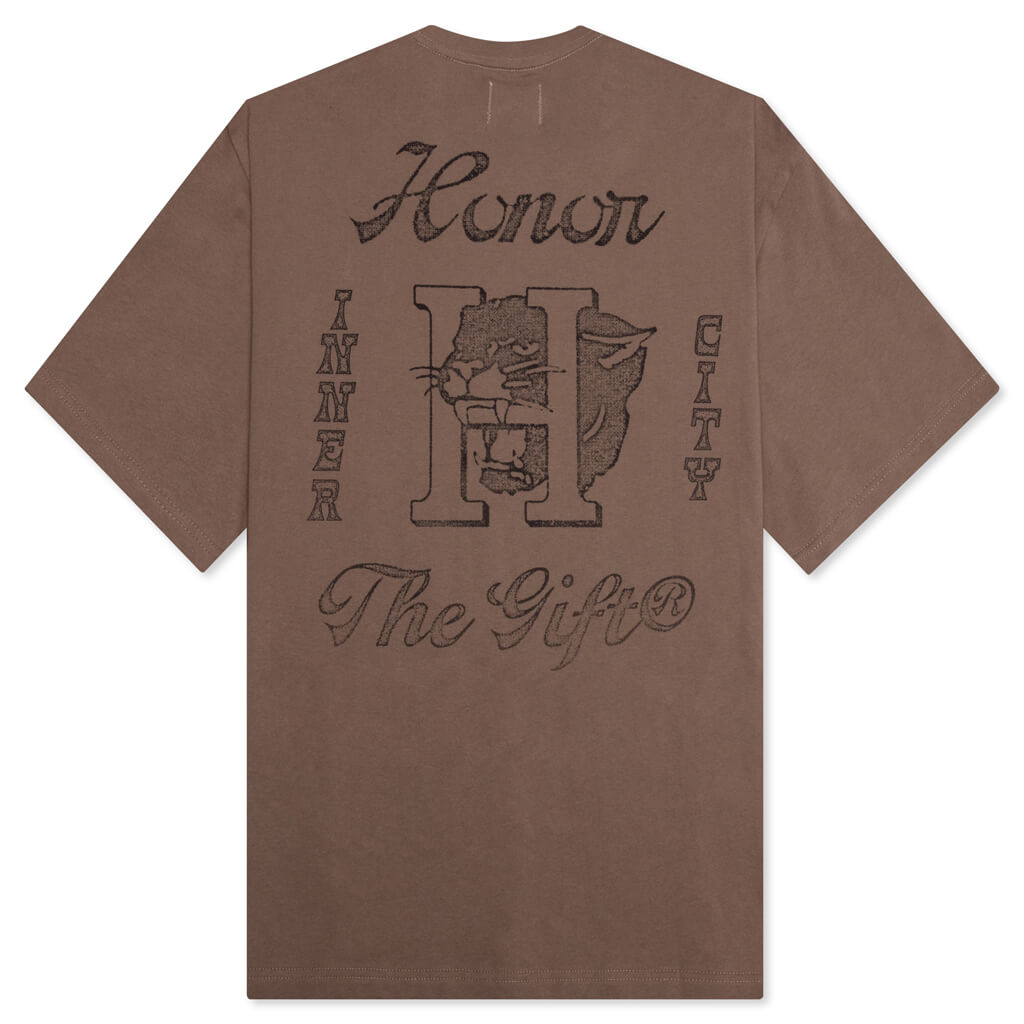 Honor The Gift Mascot Pocket S/S Tee - Brown