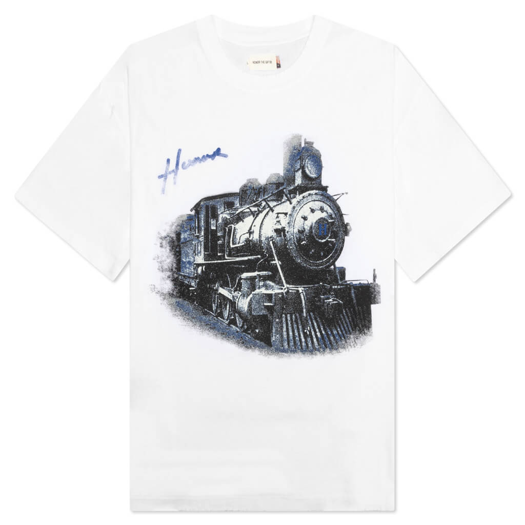 Train Graphic S/S Tee - White