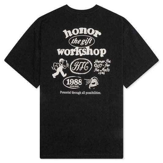 Honor Workshop Tee - Black
