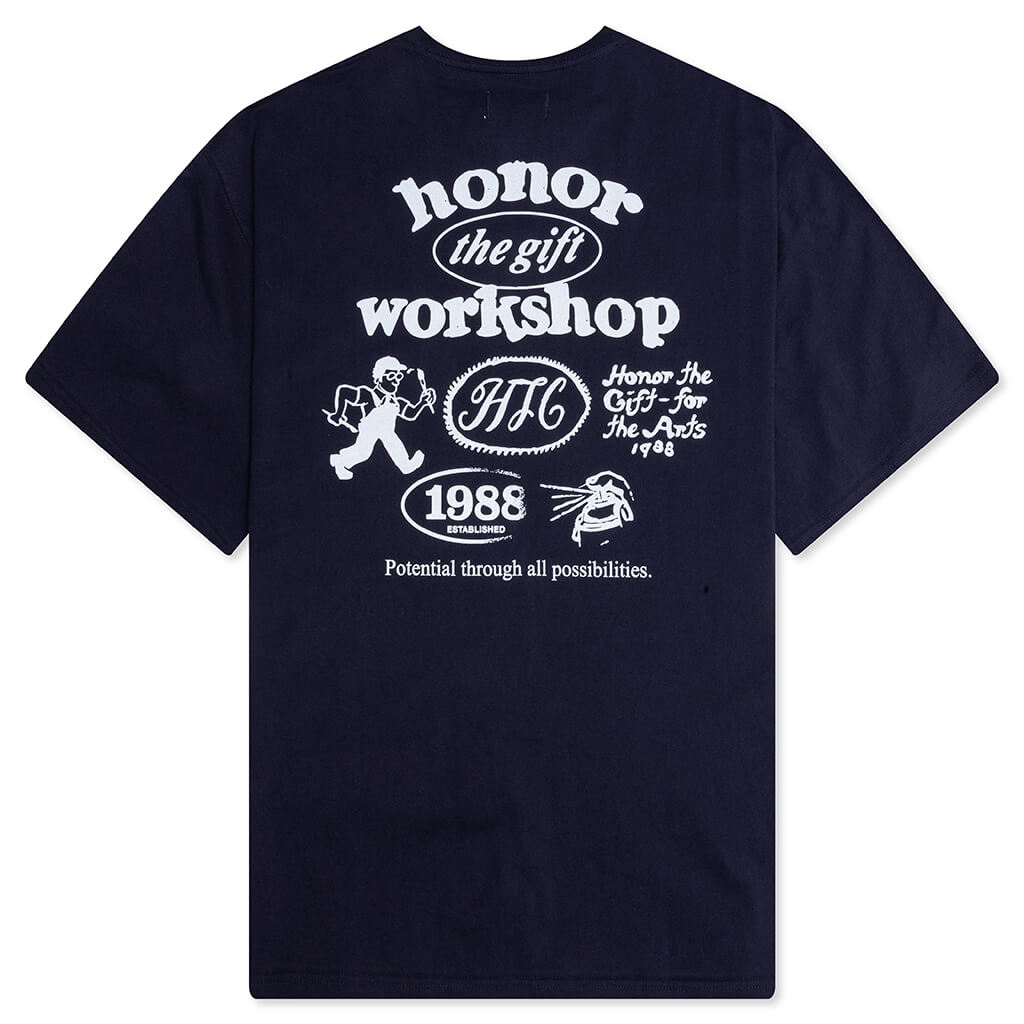 Honor Workshop Tee - Navy