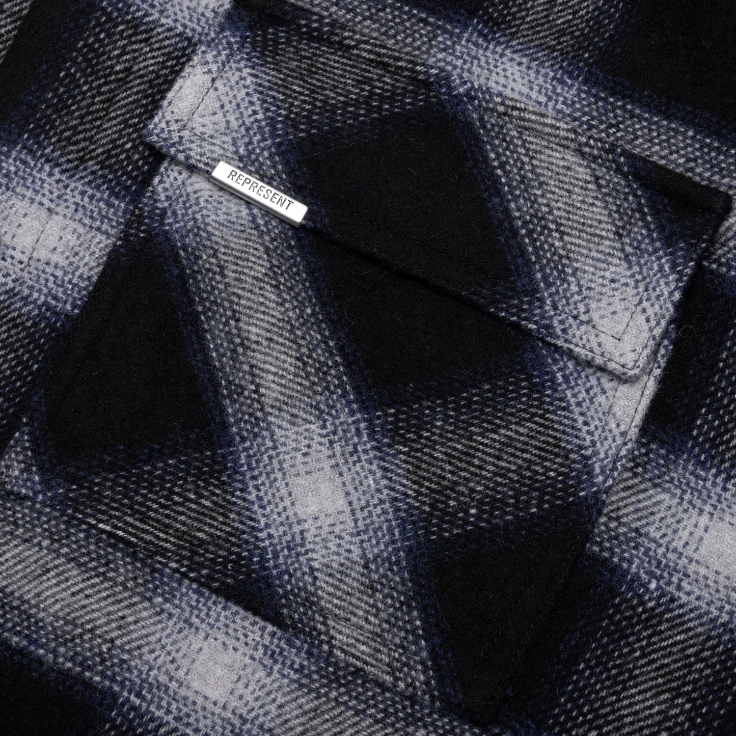 Hooded Over Shirt - Midnight Navy