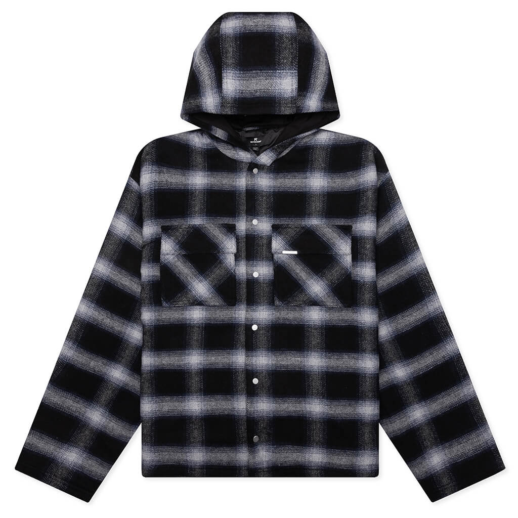 Hooded Over Shirt - Midnight Navy