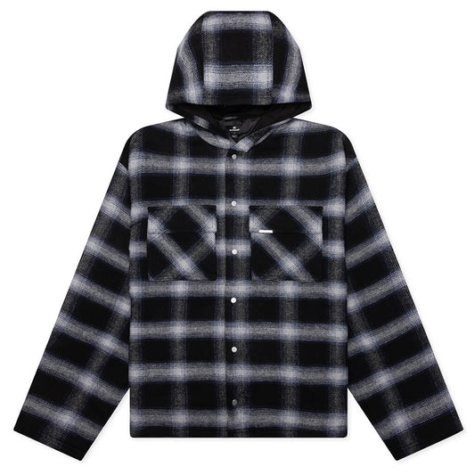 Hooded Over Shirt - Midnight Navy
