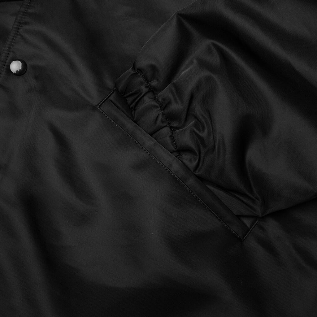 Hooded Coaches Jacket - Black