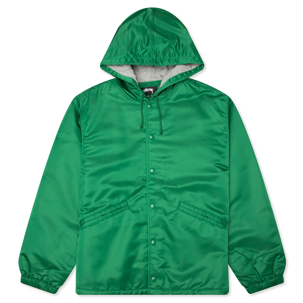 Hooded Coaches Jacket - Green