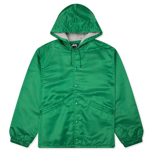 Hooded Coaches Jacket - Green