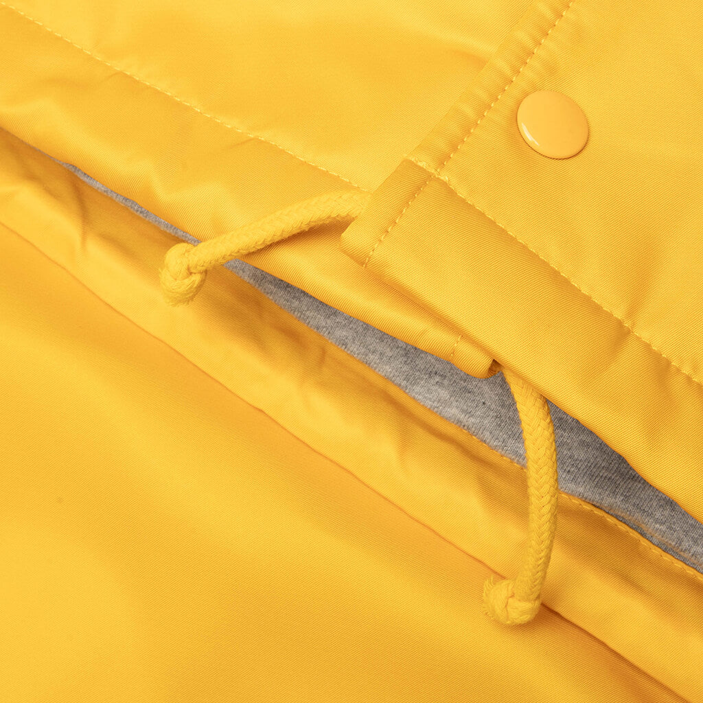 Hooded Coaches Jacket - Yellow