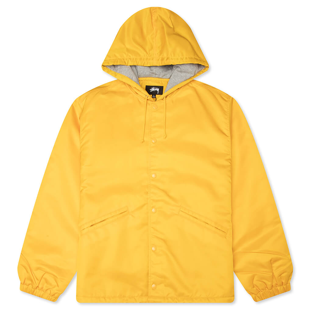 Hooded Coaches Jacket - Yellow