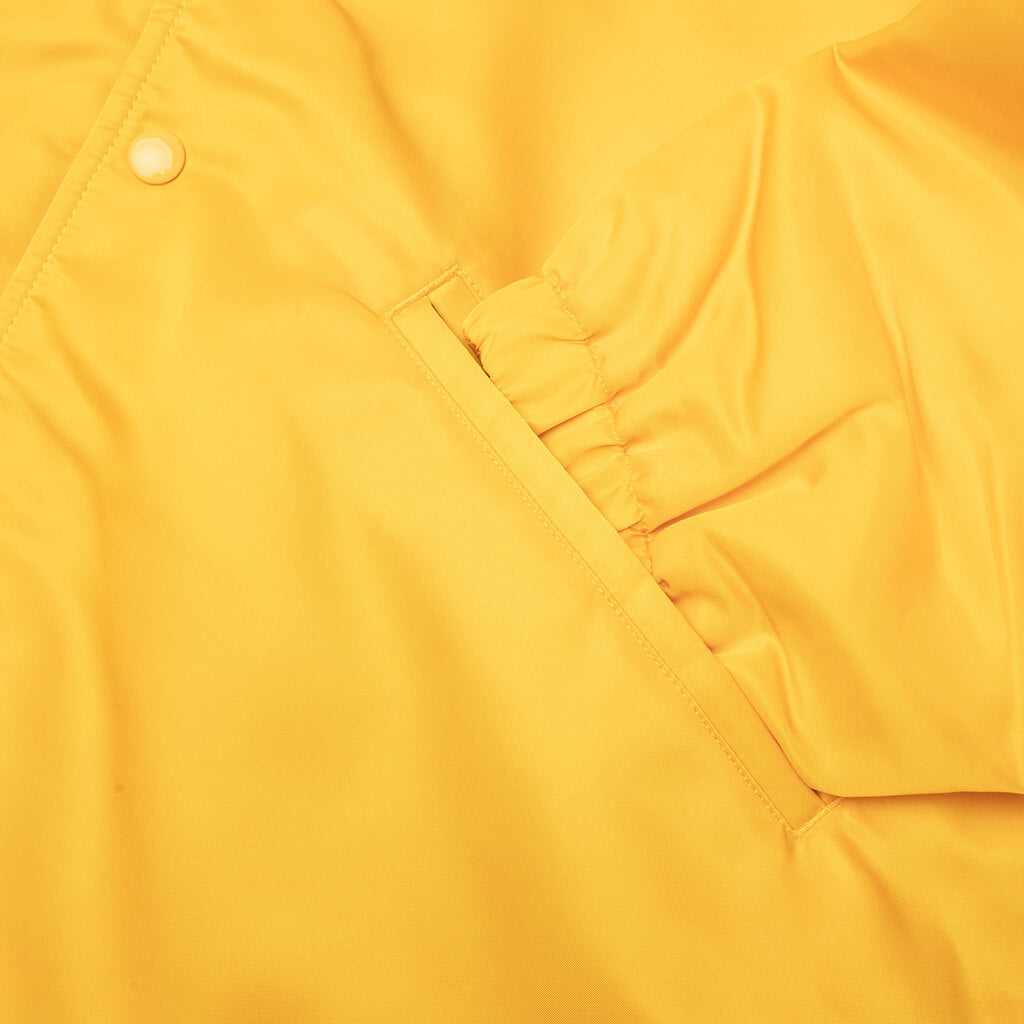 Hooded Coaches Jacket - Yellow