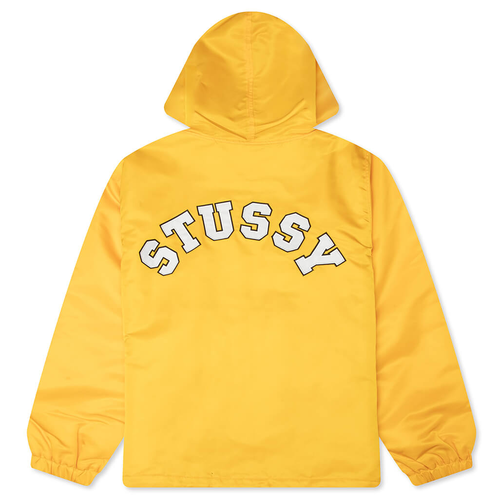 Hooded Coaches Jacket - Yellow