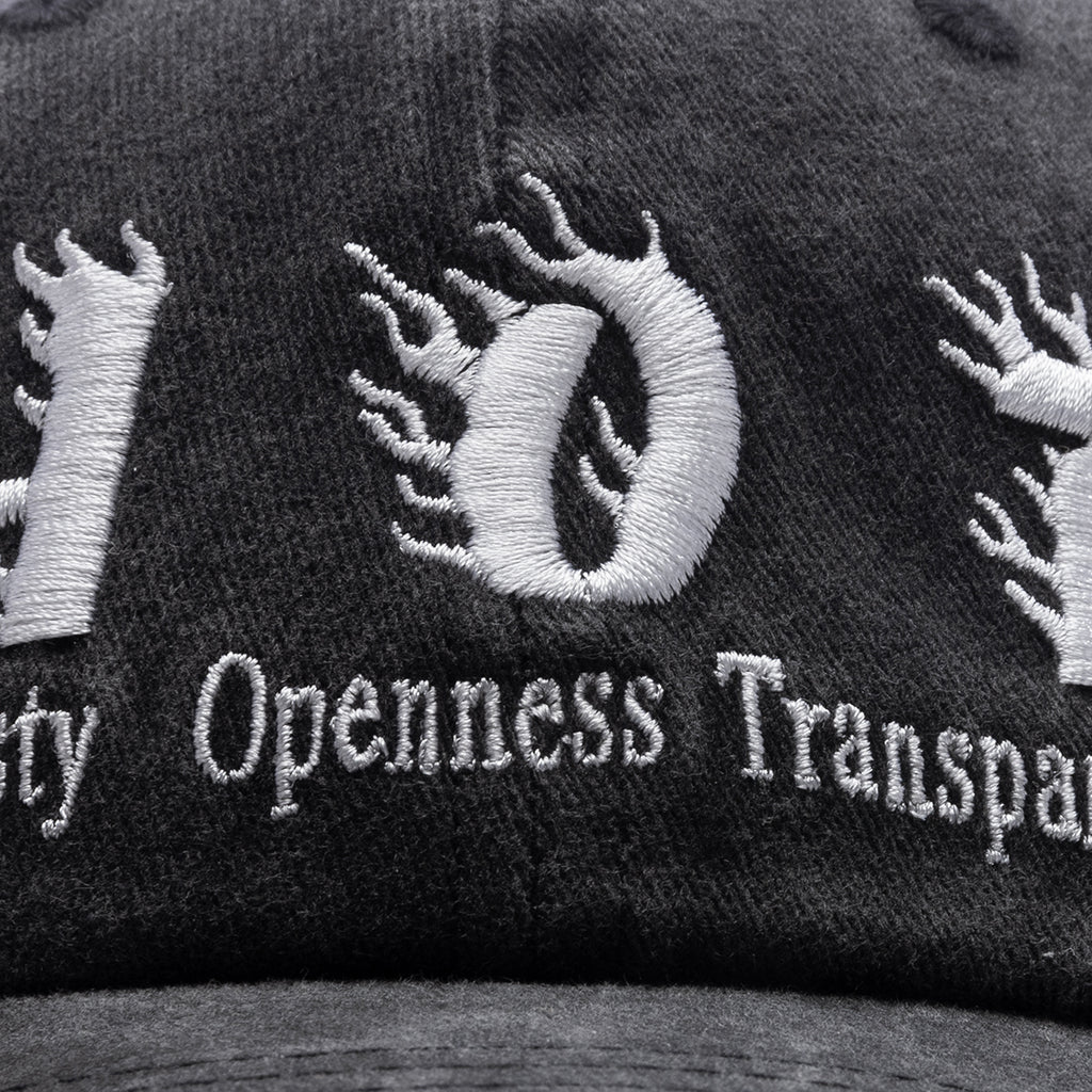 Hot Distressed Cap - Washed Black