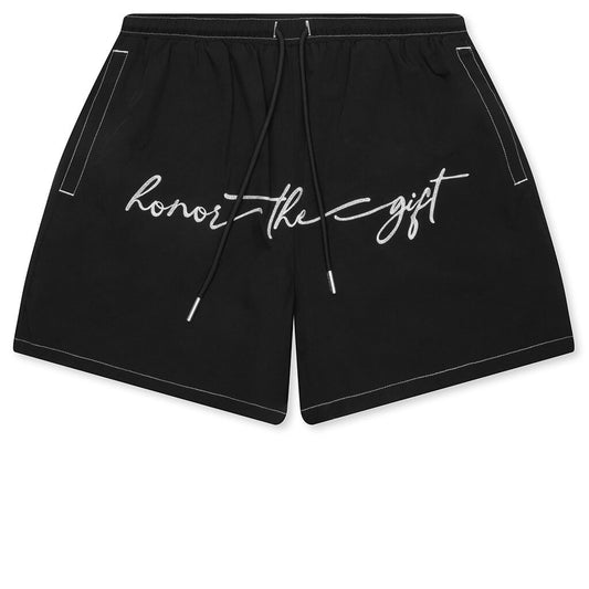 Hybrid Cursive 5" Trunk - Navy