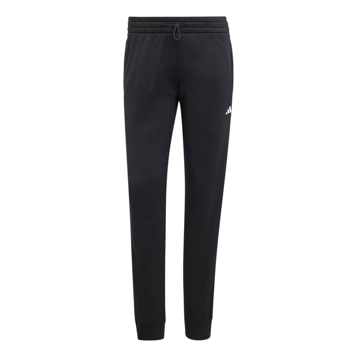 (WMNS) adidas AEROREADY Game and Go Regular Tapered Fleece Pants Asia Sizing 'Black White' IM2678