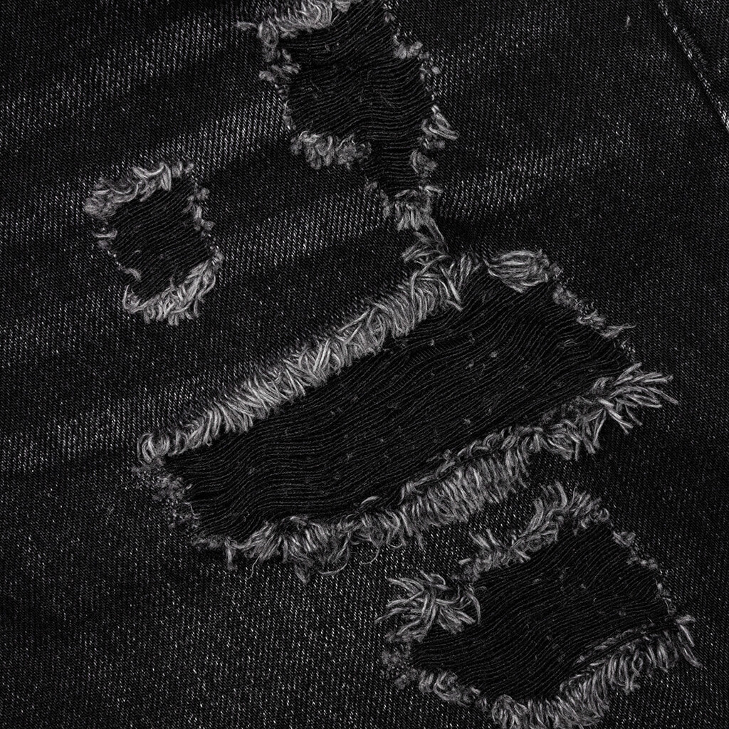 Ian Slim Denim Short - Vintage Black