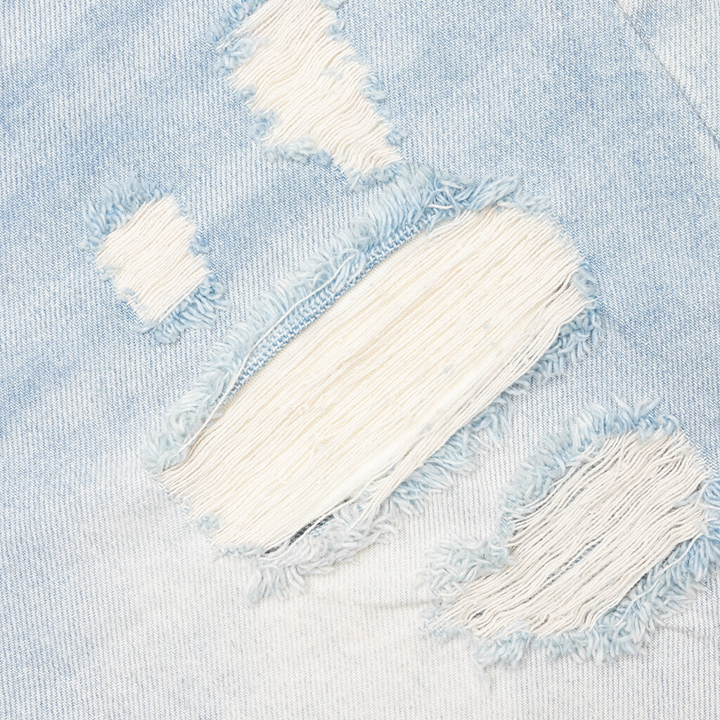 Ian Slim Denim Short - Vintage Light Blue