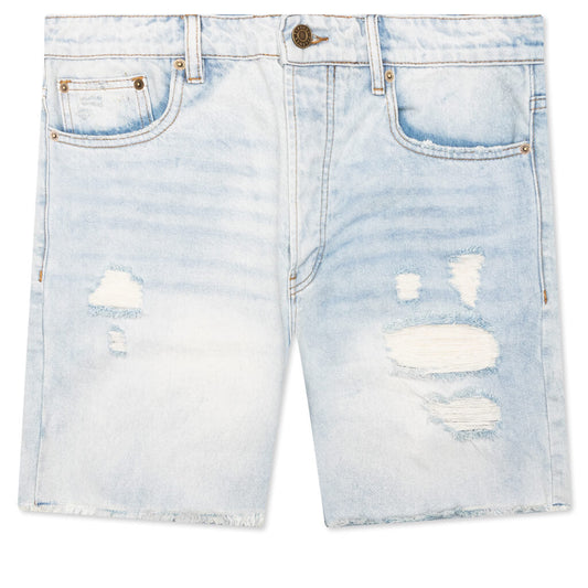 Ian Slim Denim Short - Vintage Light Blue