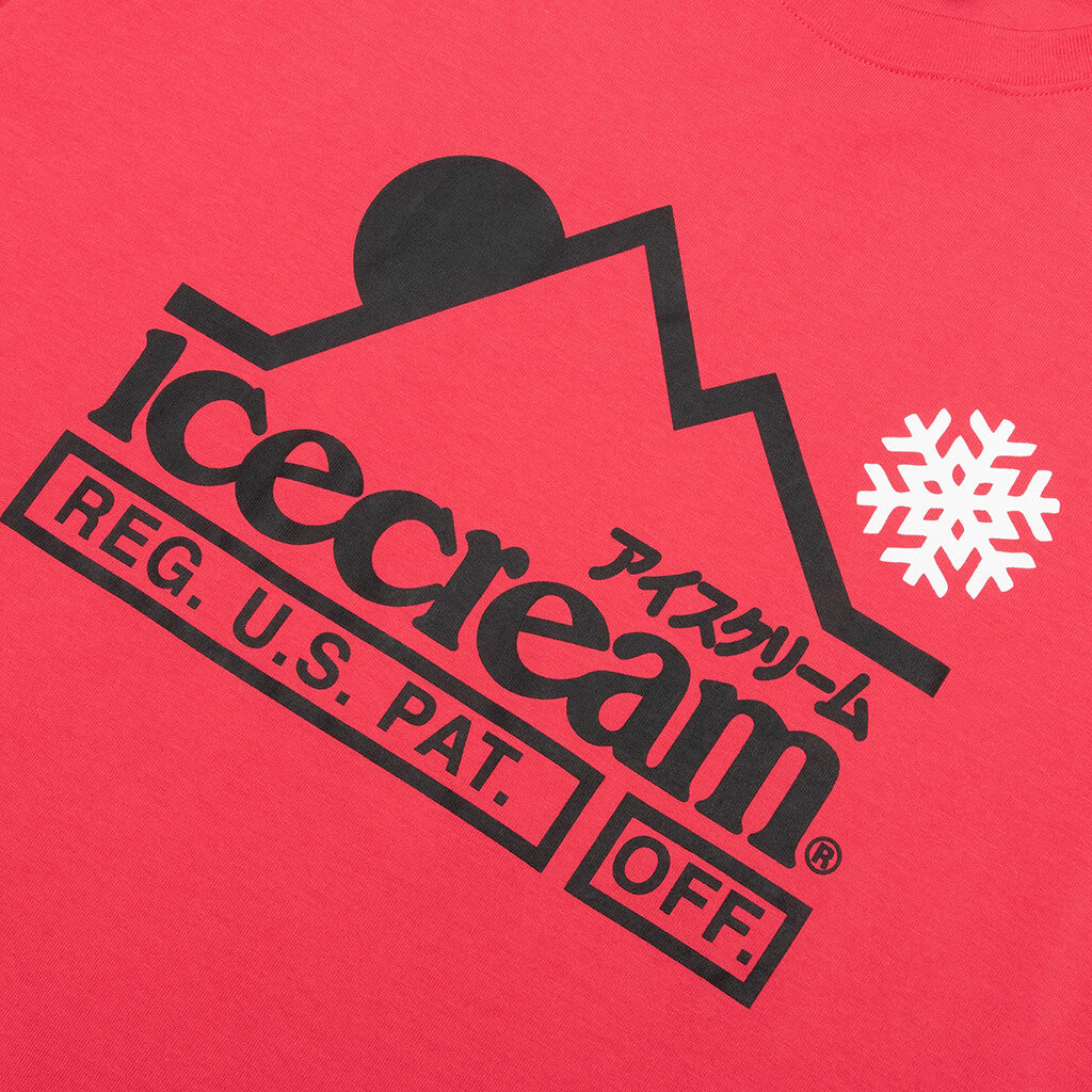 At The Top S/S Tee - Claret Red