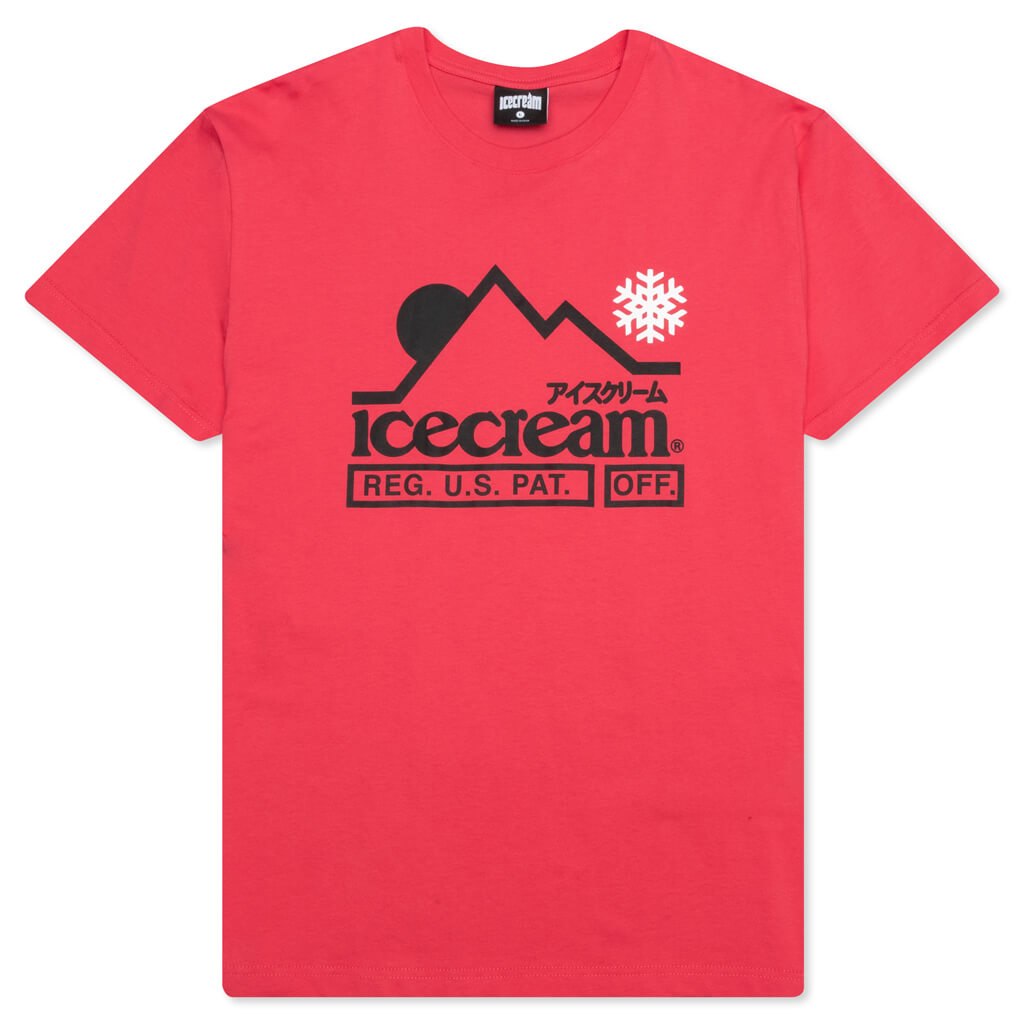 At The Top S/S Tee - Claret Red