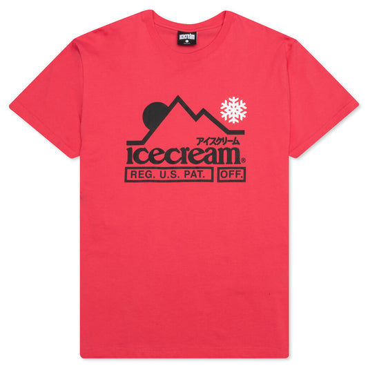 At The Top S/S Tee - Claret Red