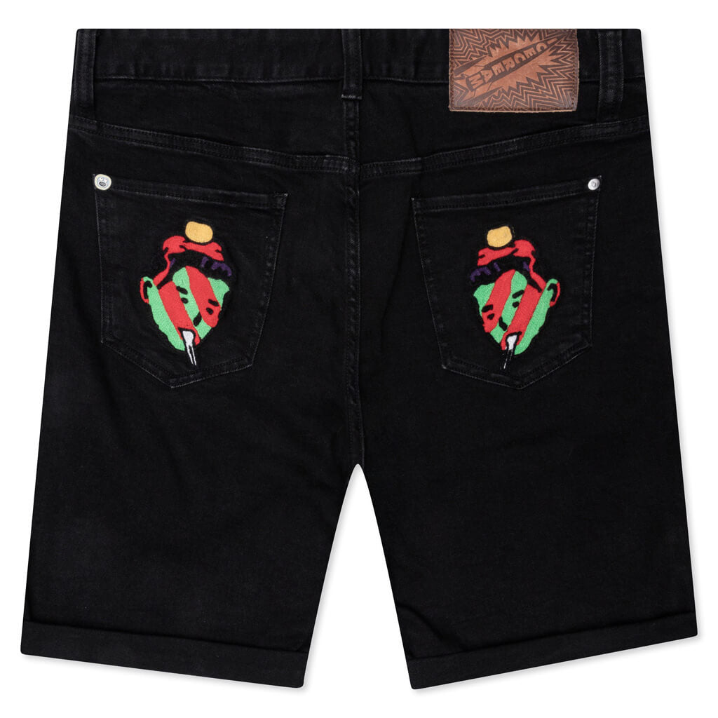 Black Beauty Jean Short - Black
