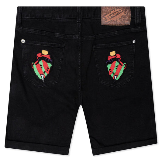 Black Beauty Jean Short - Black