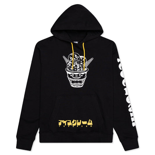 Bow Tie Hoodie - Black