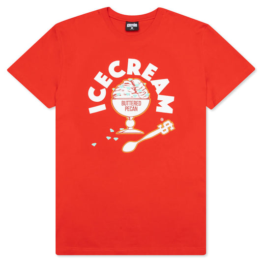 Butter Pecan S/S Tee - Fiery Red