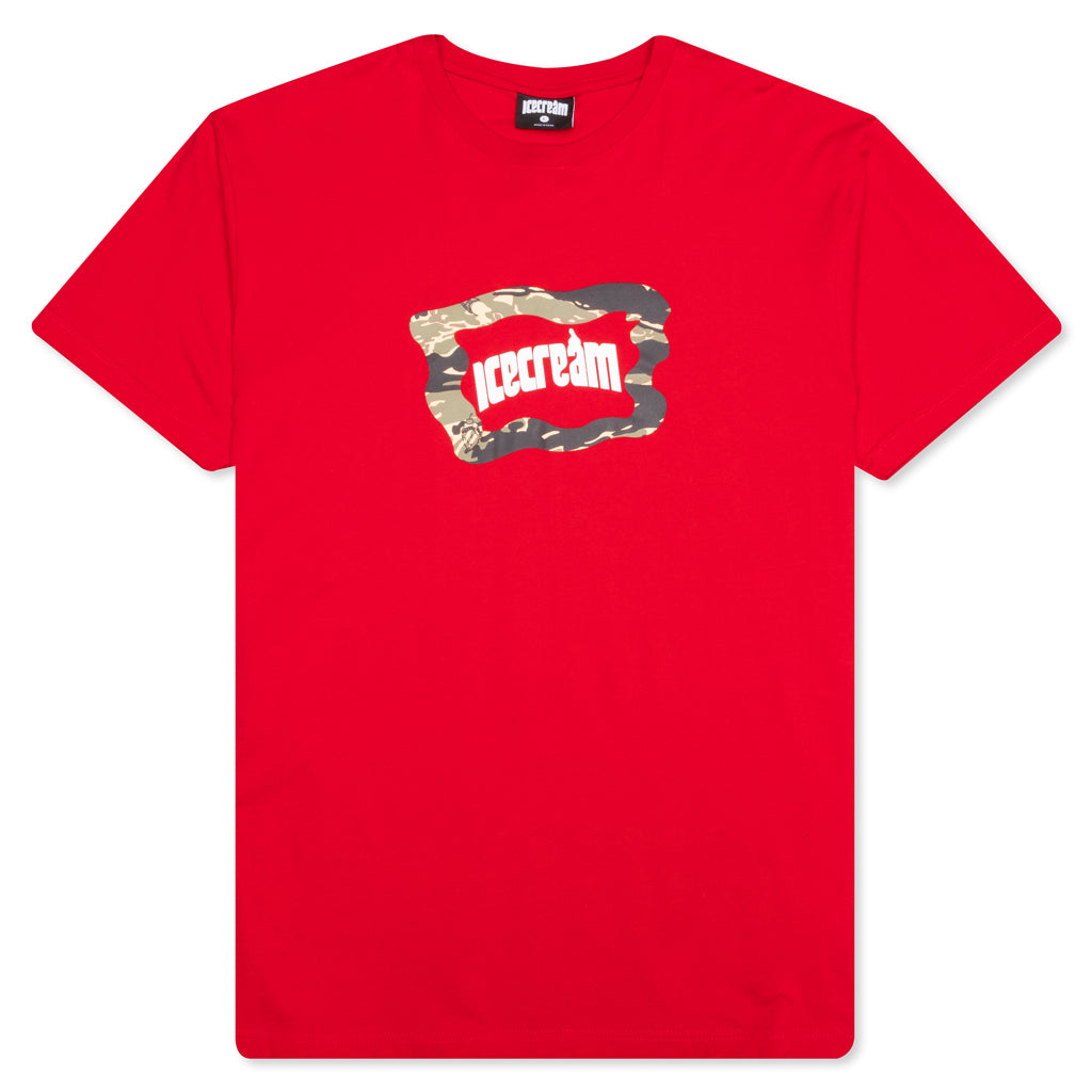 Camo S/S Tee - Tango Red