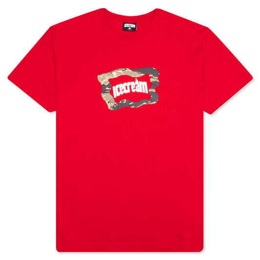 Camo S/S Tee - Tango Red