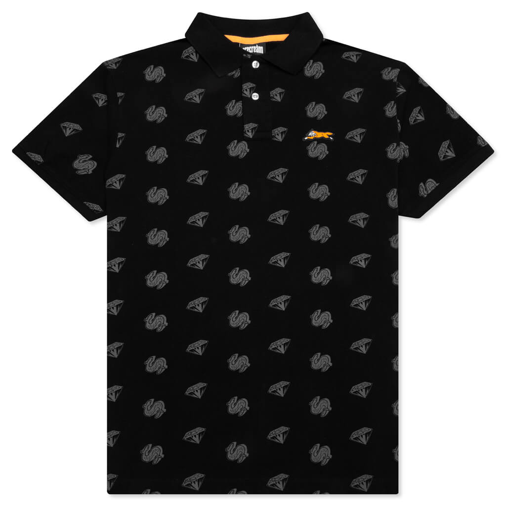 Cash Rules S/S Polo - Black
