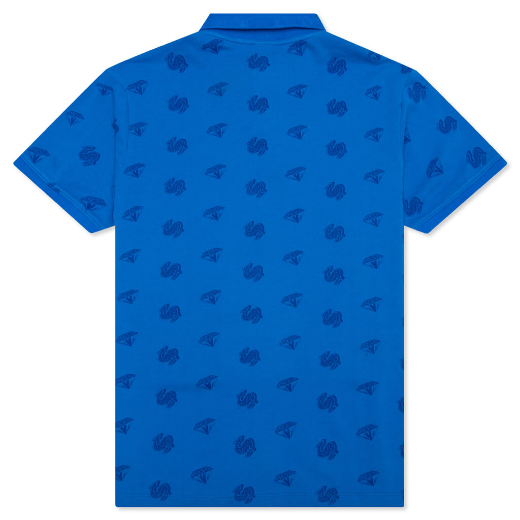 Cash Rules S/S Polo - Strong Blue