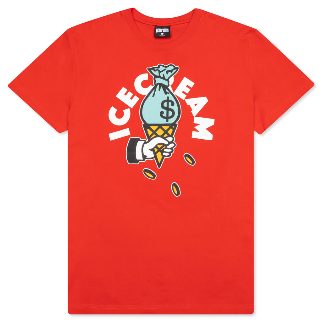 Cash Rules S/S Tee - Fiery Red