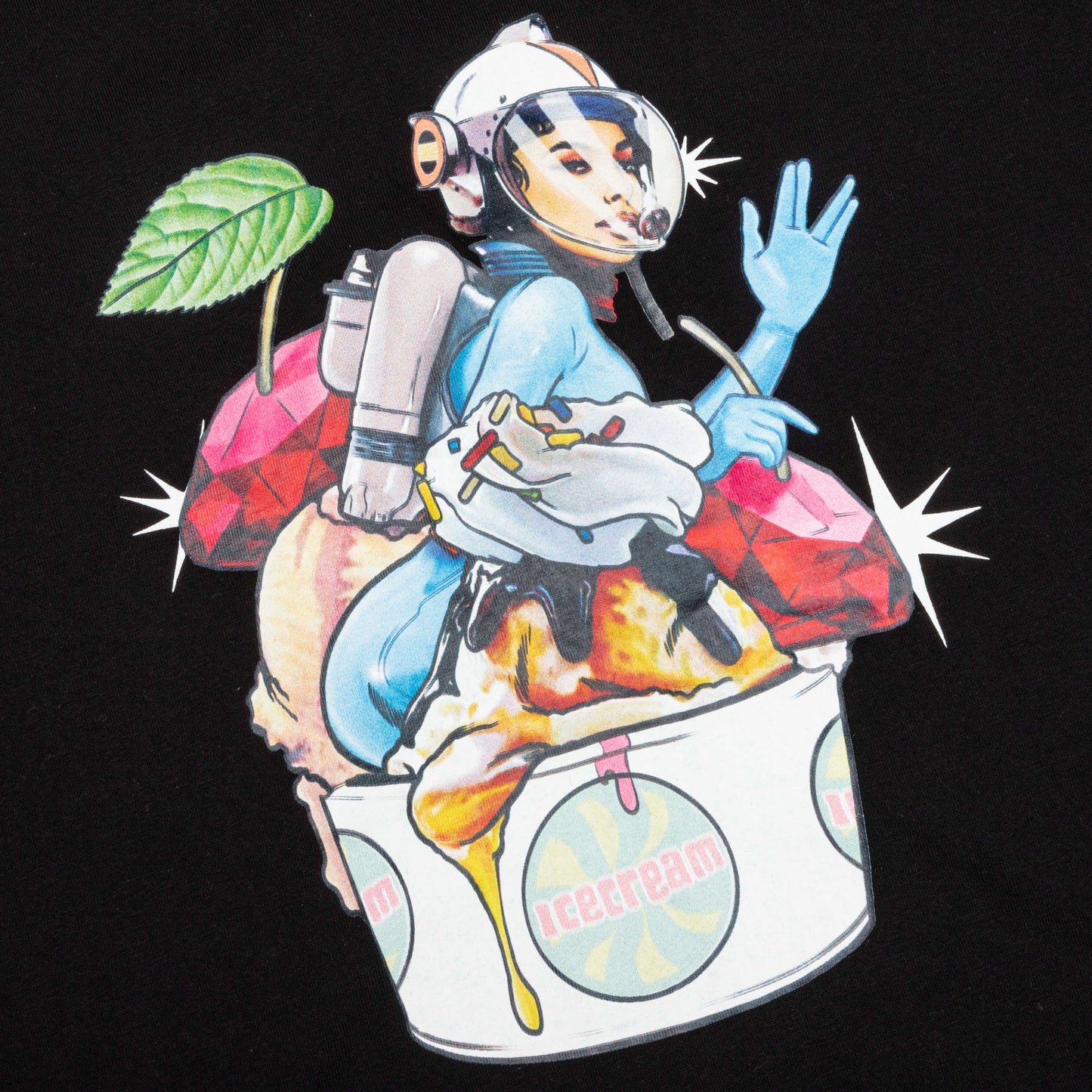Cherry Darling S/S Tee - Black