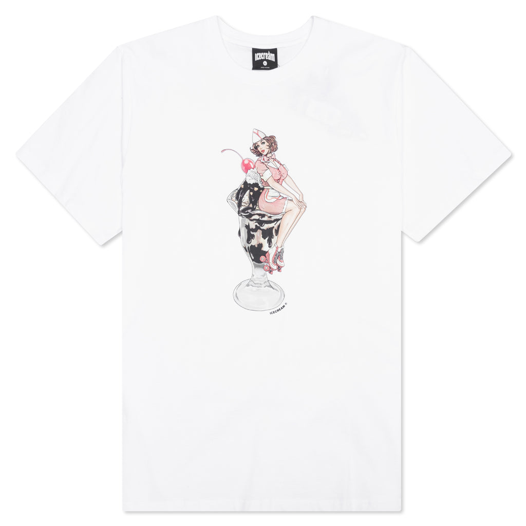 Cherry Top S/S Tee - White