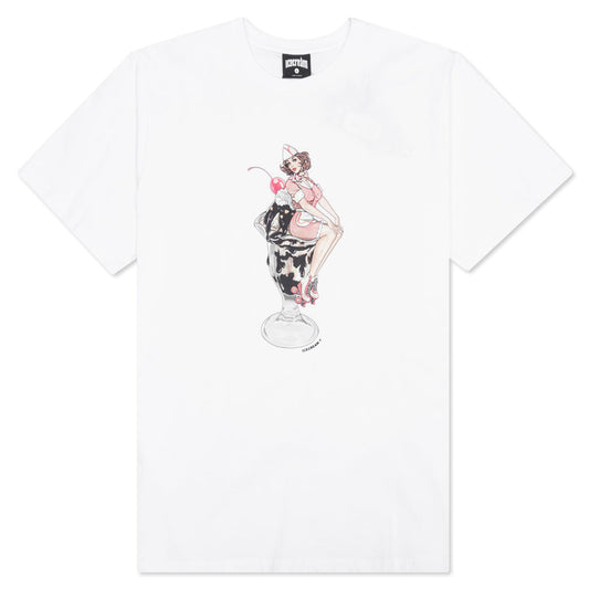 Cherry Top S/S Tee - White