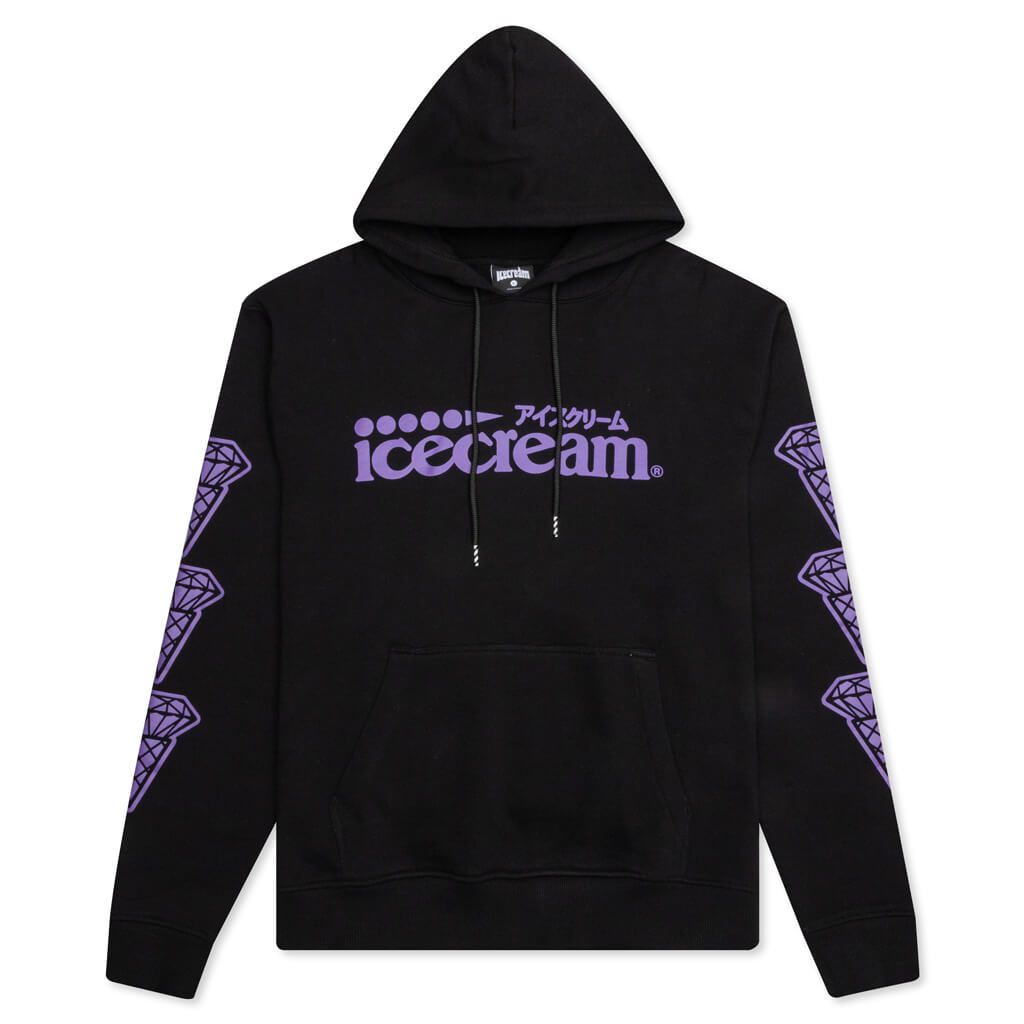 Cones Hoodie - Black/Purple