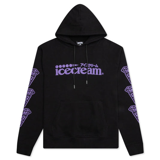 Cones Hoodie - Black/Purple