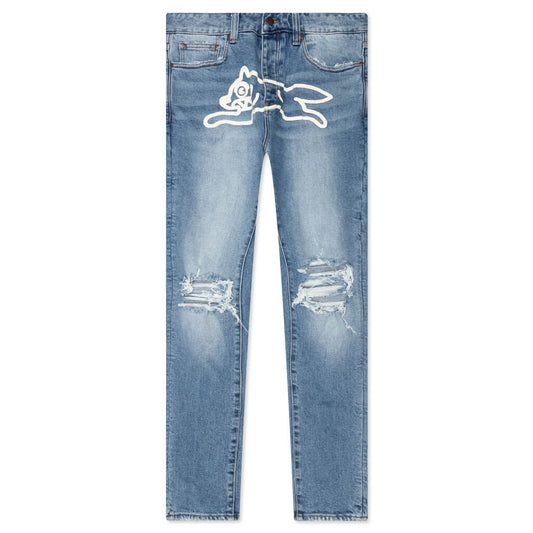 Cream Jean - Blue