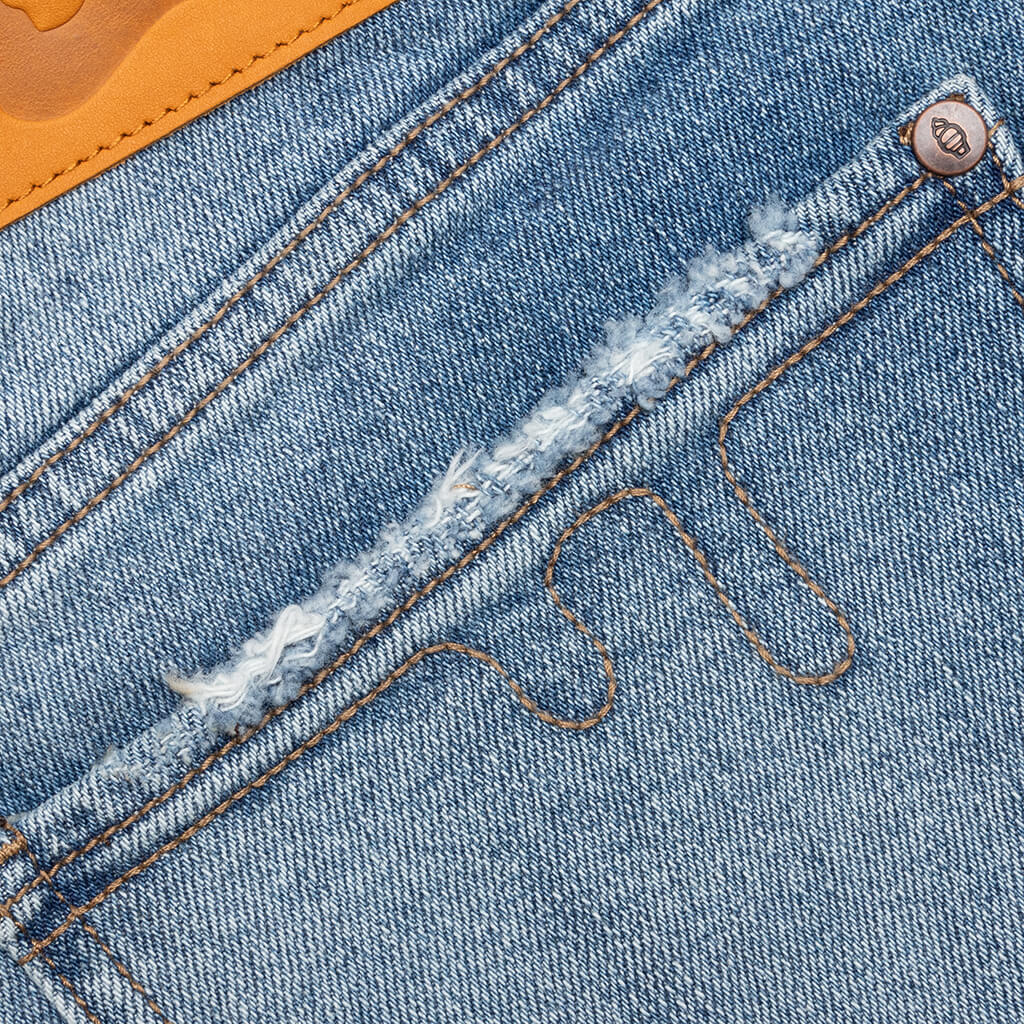 Cream Jean - Blue