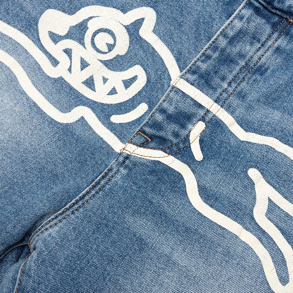 Cream Jean - Blue