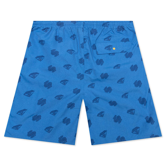 Cream Short - Strong Blue