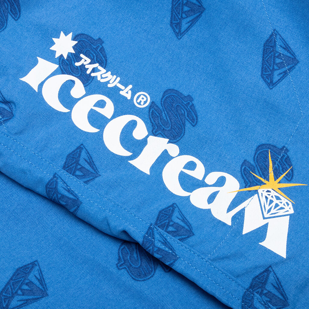 Cream Short - Strong Blue