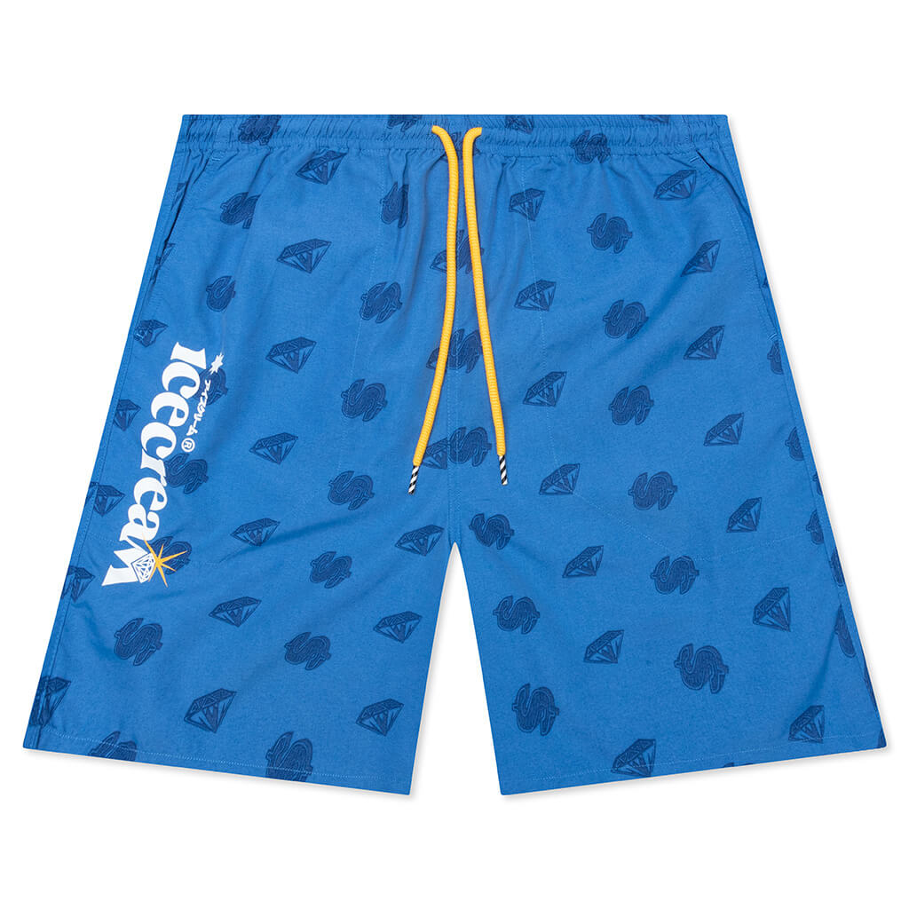 Cream Short - Strong Blue