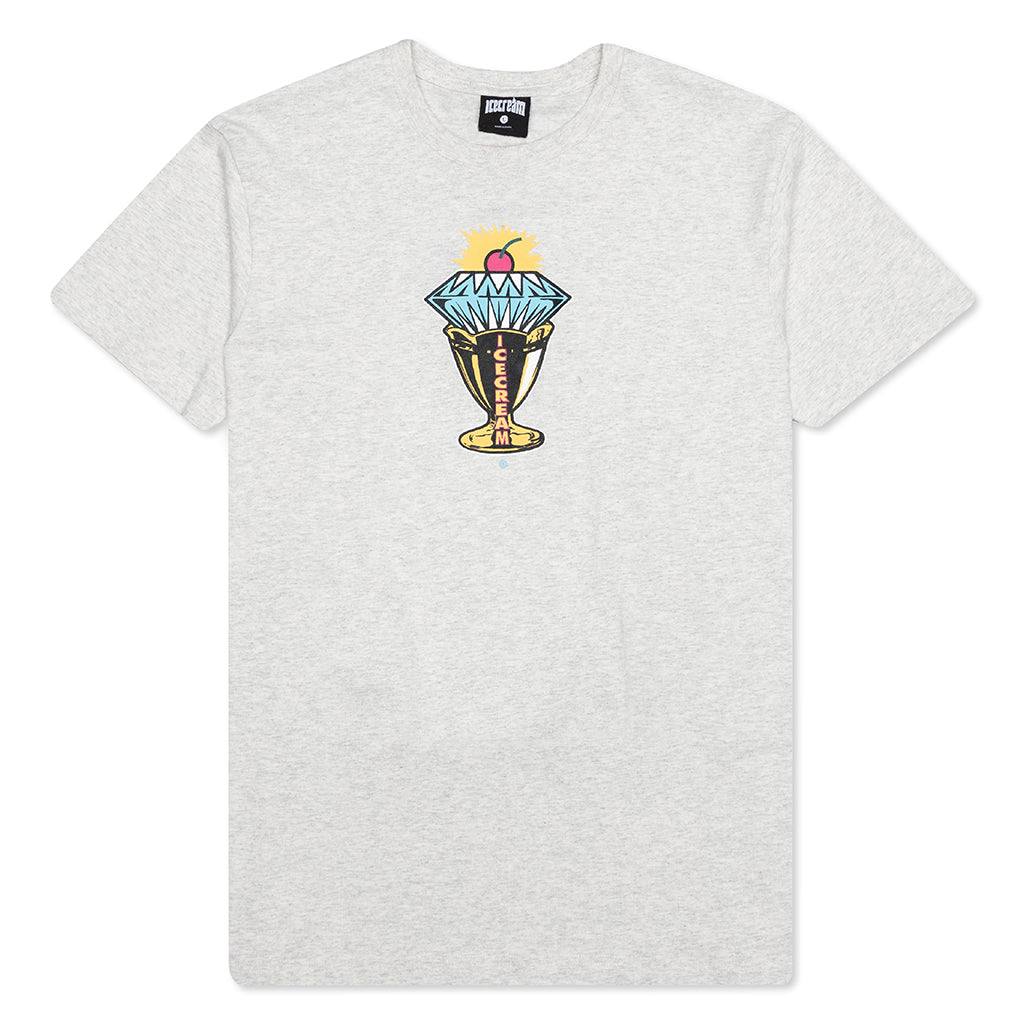 Diamond S/S Tee - Light Heather Grey