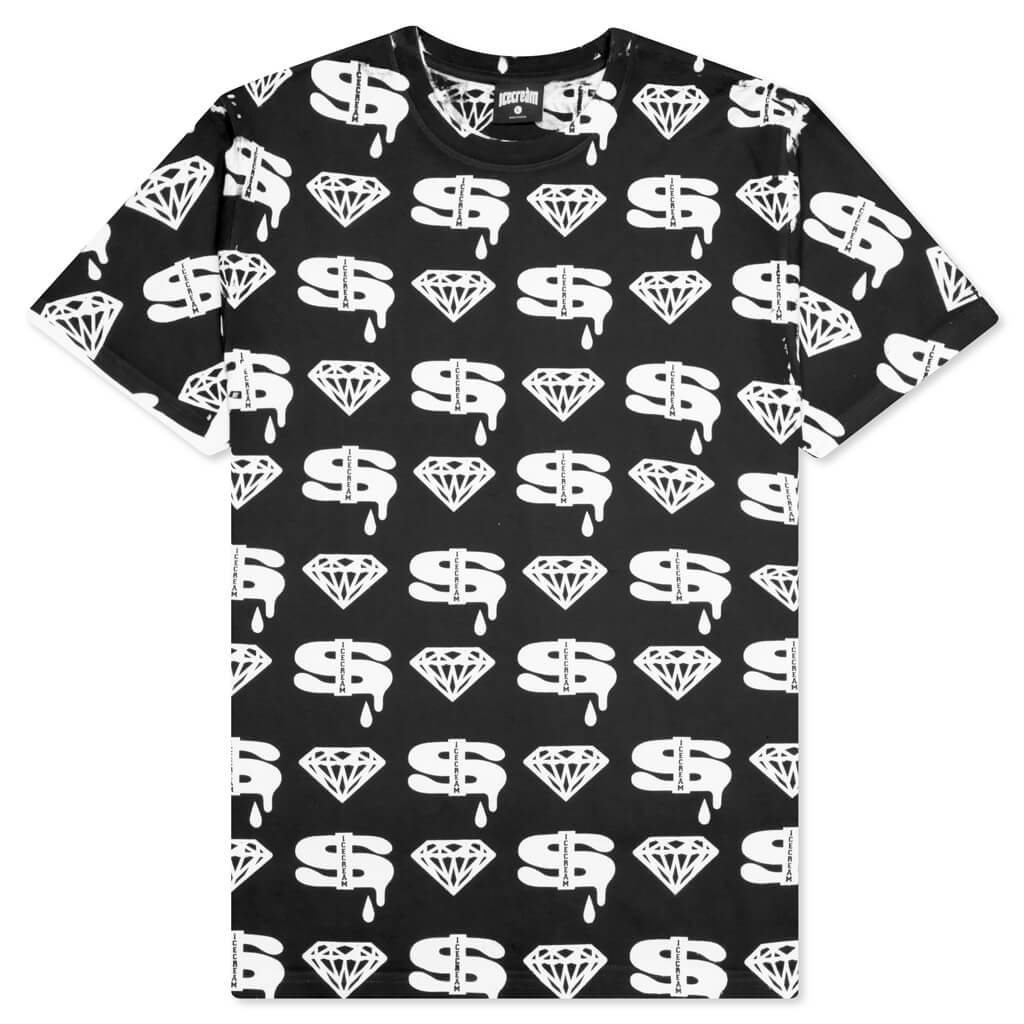 Diamonds and Dollars S/S Tee - Black