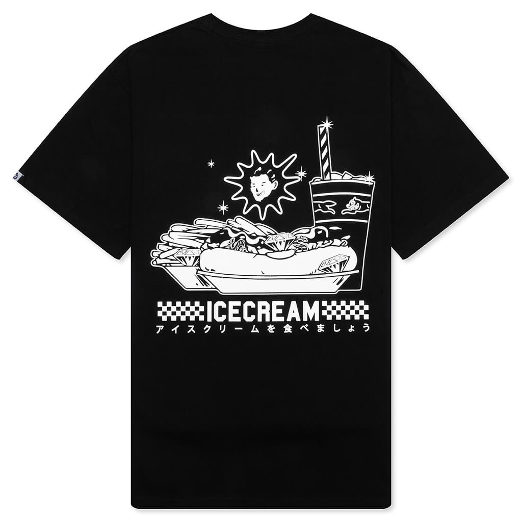 Icecream Diner Food S/S Tee - Black