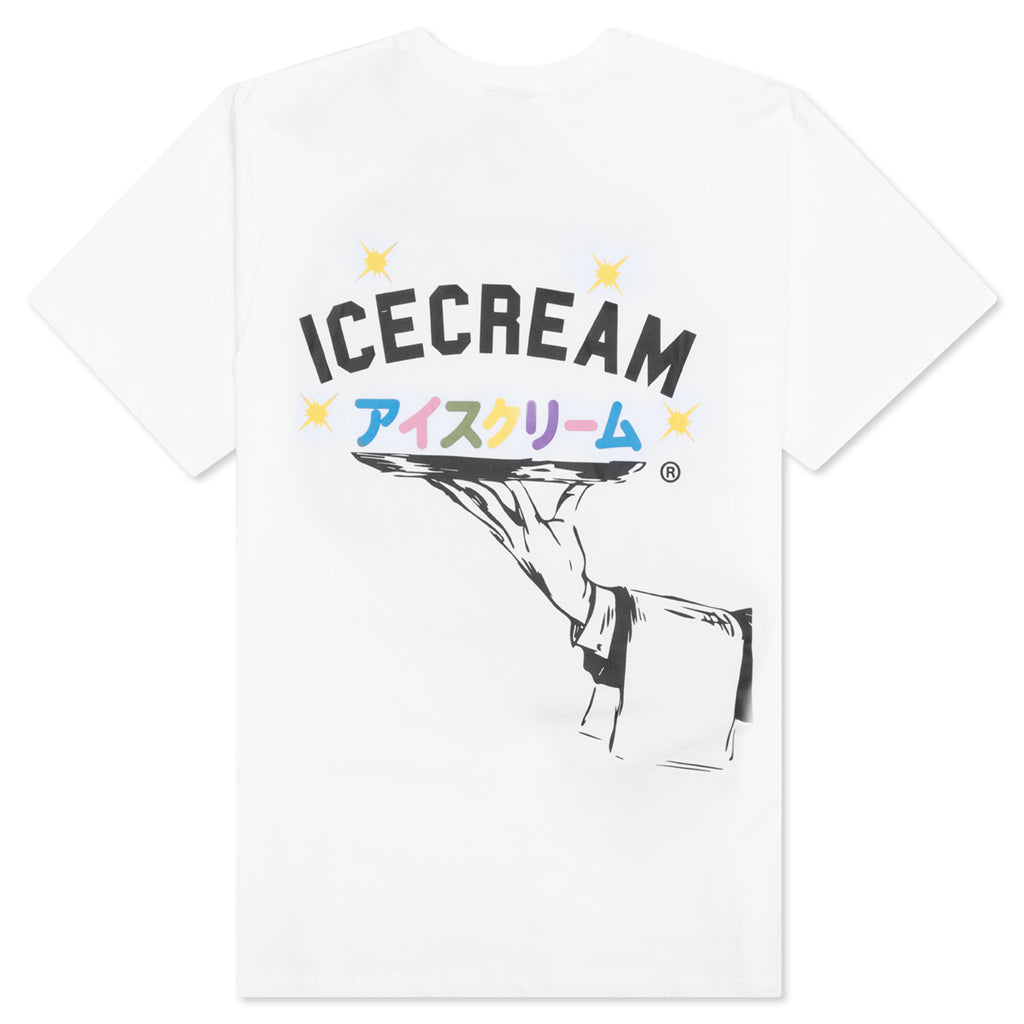 Dinner Is Served S/S Tee - White