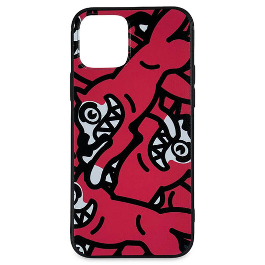 Dog Pile iPhone Case - Black
