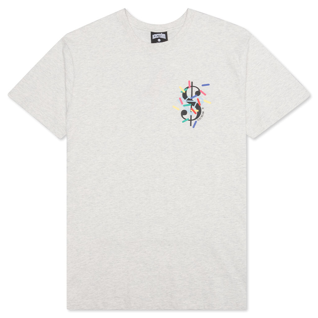 Dollars and Cents S/S Tee - Light Heather Grey